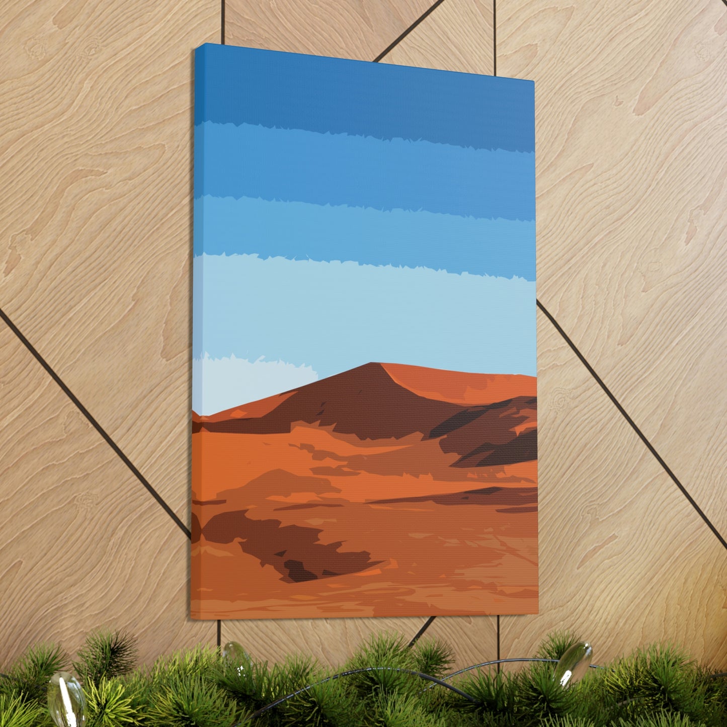 Landscape Desert Orange Sand Abstract Nature Modern Aesthetics Aesthetic Classic Art Canvas Gallery Wraps