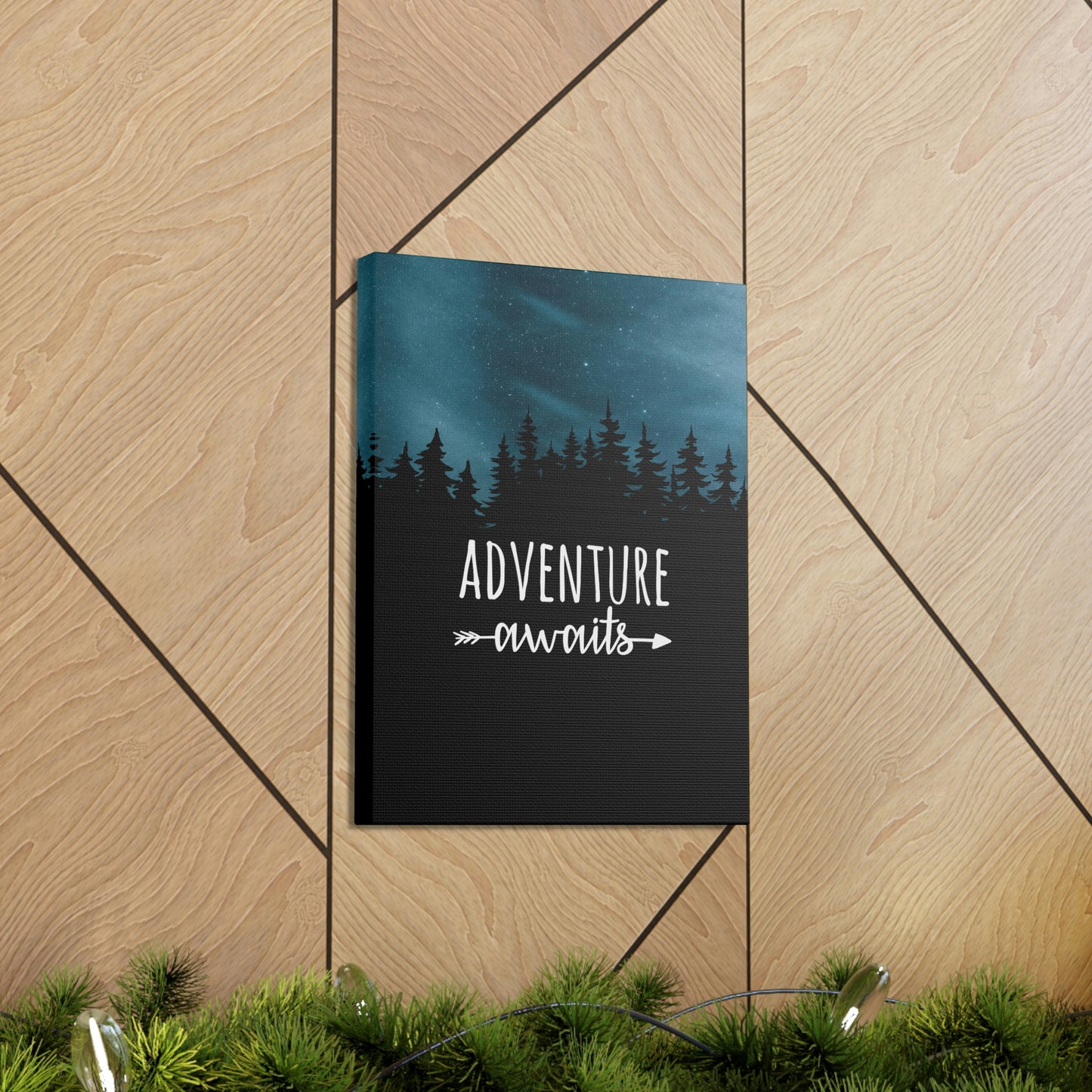 Adventure Awaits Art Vacation Landscape Explore Aesthetic Classic Art Canvas Gallery Wraps