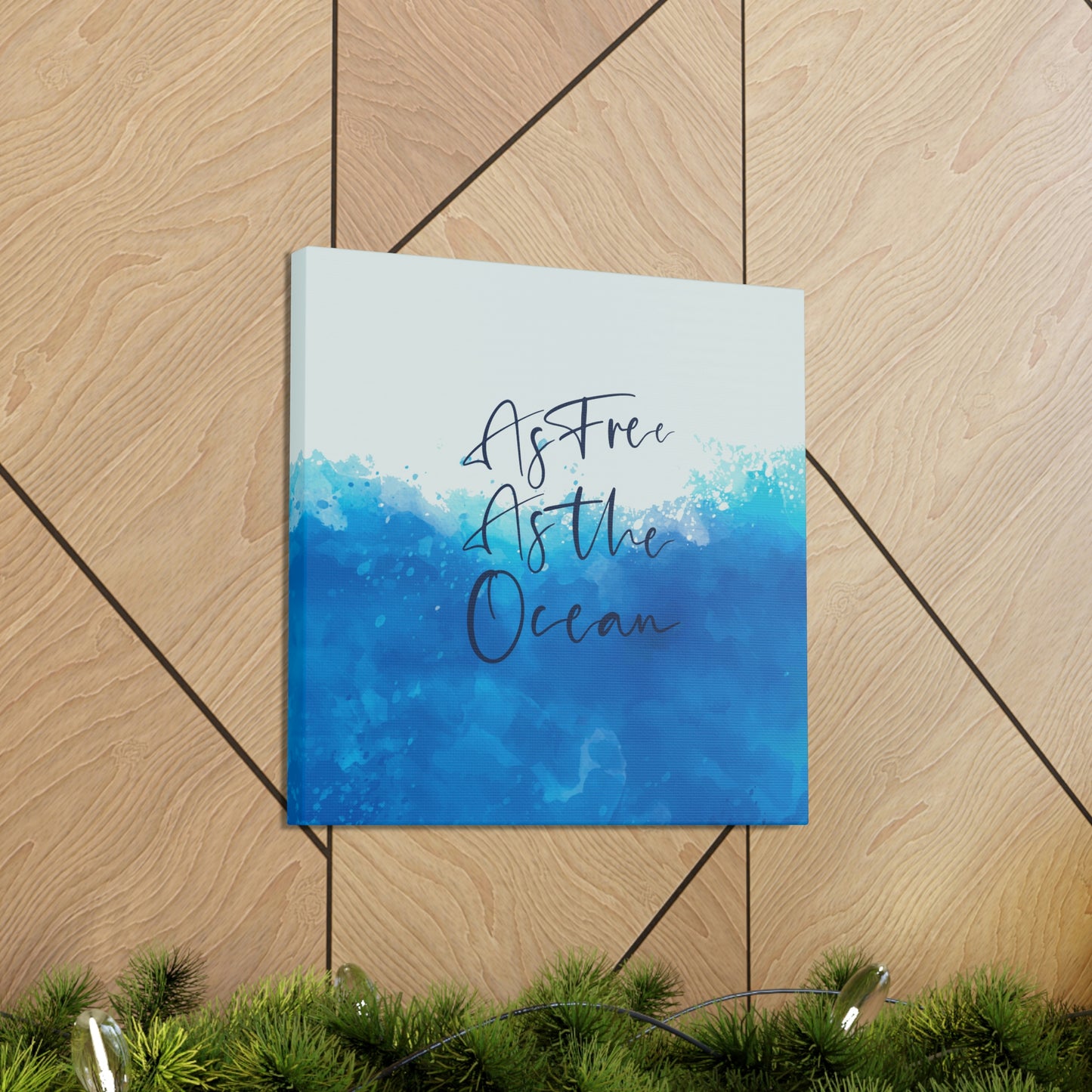 As Free As The Ocean Relationship Quotes Aesthetic Classic Art Canvas Gallery Wraps