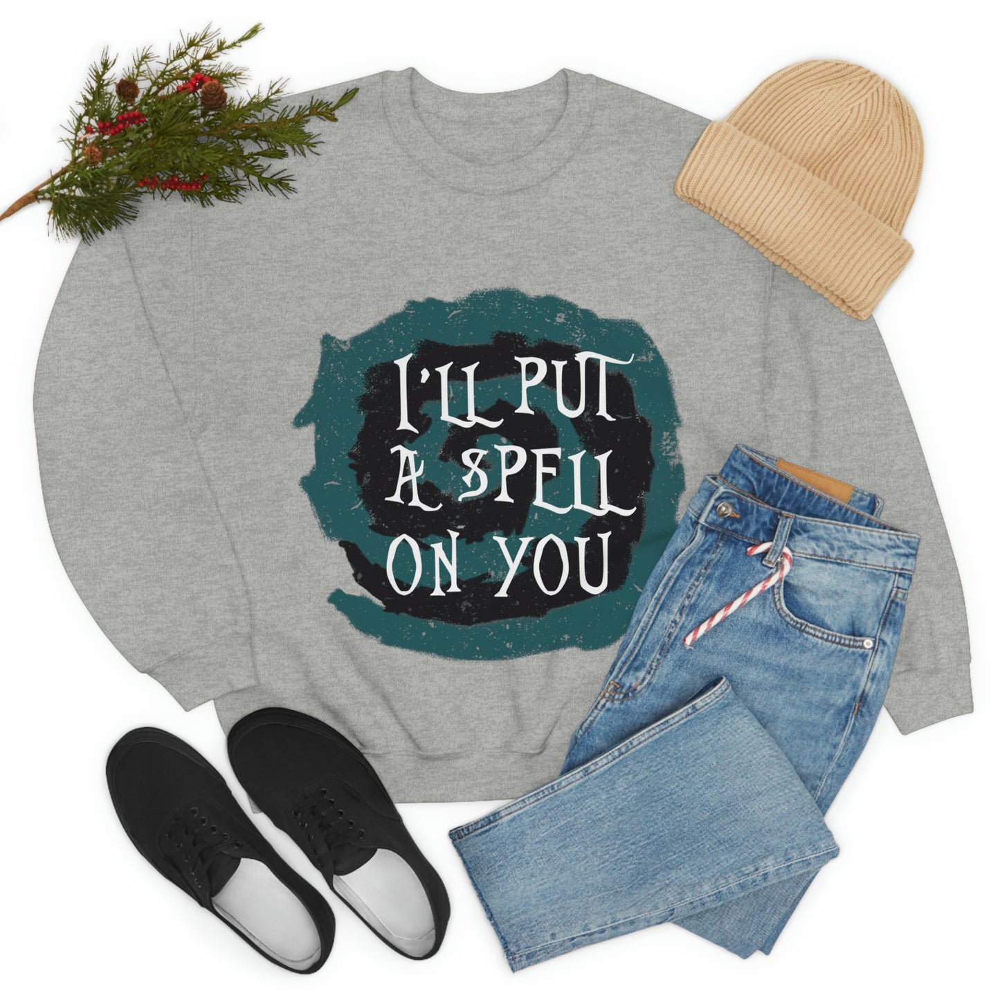 I`ll Put A Spell On You Halloween Trick Or Treat Unisex Heavy Blend™ Crewneck Sweatshirt