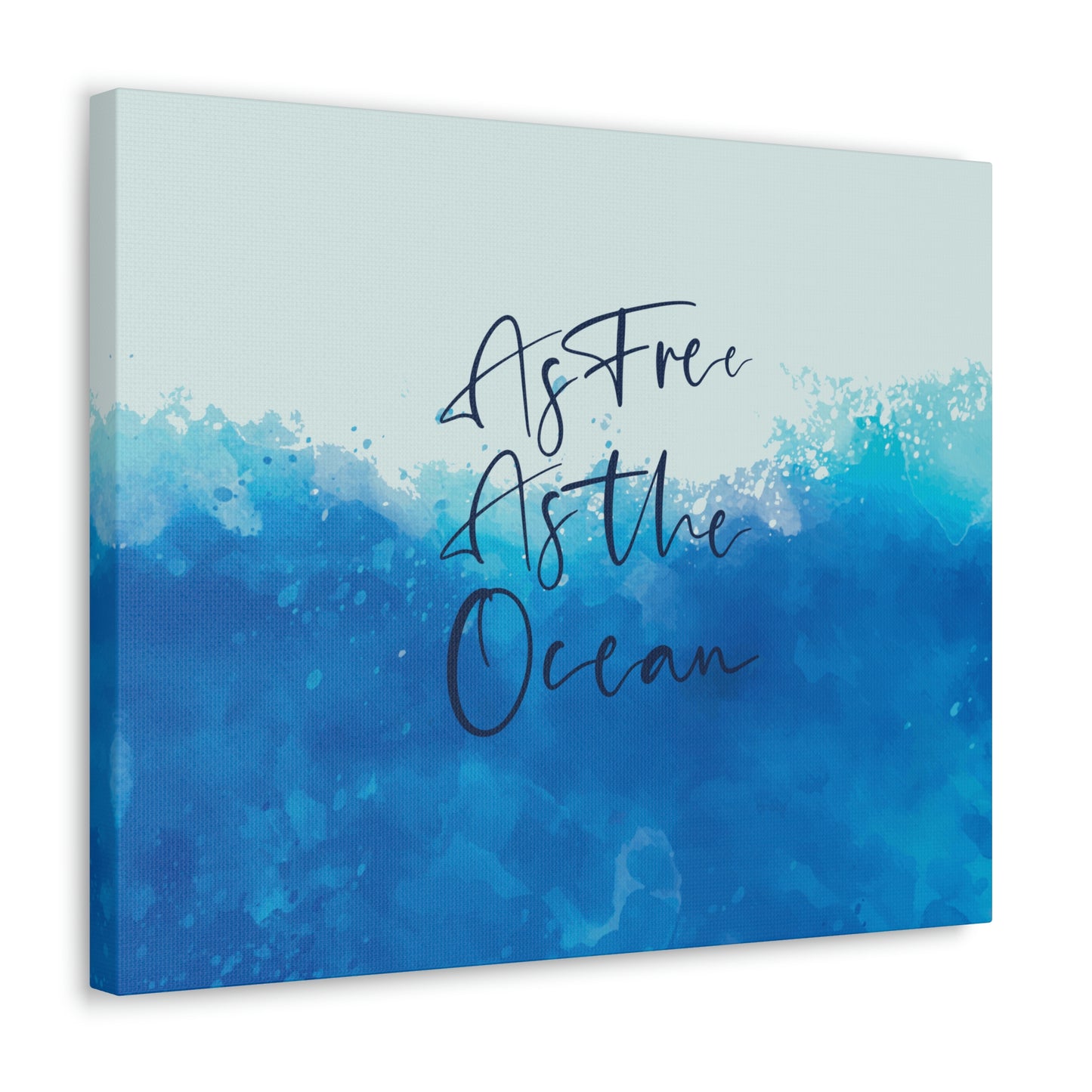 As Free As The Ocean Relationship Quotes Aesthetic Classic Art Canvas Gallery Wraps