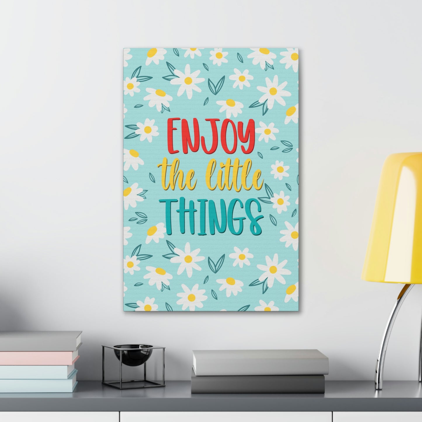 Enjoy The Little Things Aesthetic Classic Art Canvas Gallery Wraps