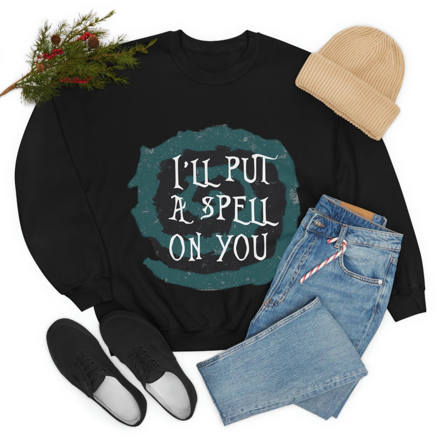 I`ll Put A Spell On You Halloween Trick Or Treat Unisex Heavy Blend™ Crewneck Sweatshirt