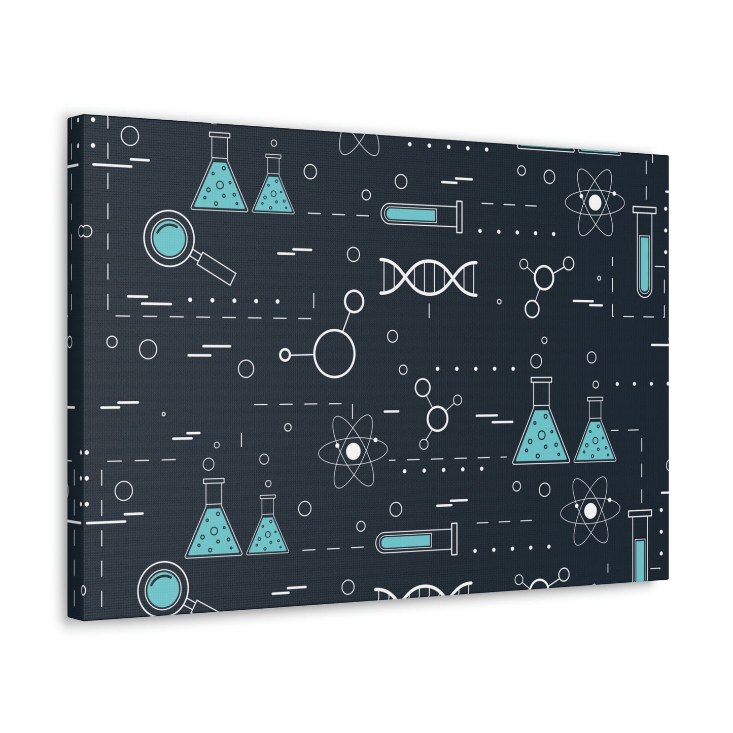 Chemistry Science Biology Pattern Scientist Educational Aesthetic Classic Art Canvas Gallery Wraps