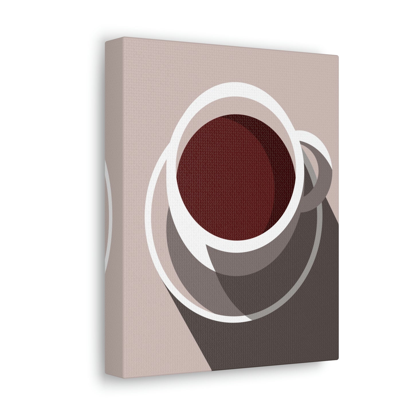 Cup Of Coffee Minimal Art Aesthetic Beige Aesthetic Classic Art Canvas Gallery Wraps