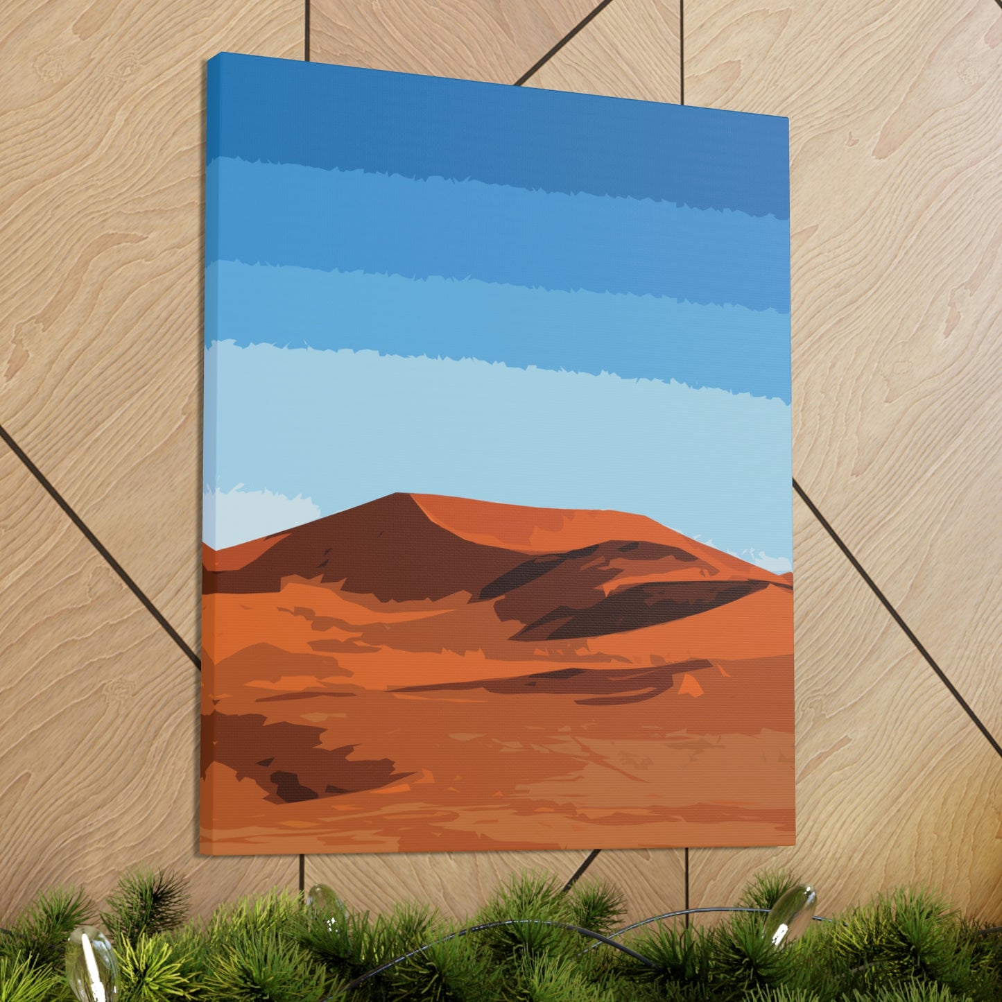 Landscape Desert Orange Sand Abstract Nature Modern Aesthetics Aesthetic Classic Art Canvas Gallery Wraps