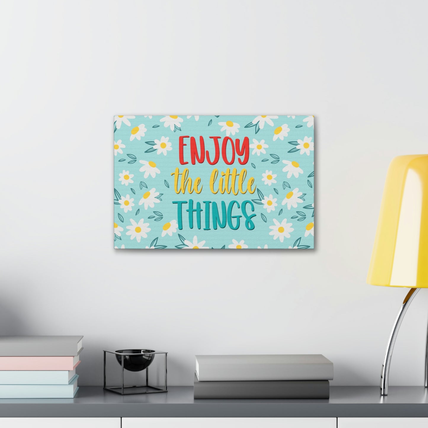 Enjoy The Little Things Aesthetic Classic Art Canvas Gallery Wraps