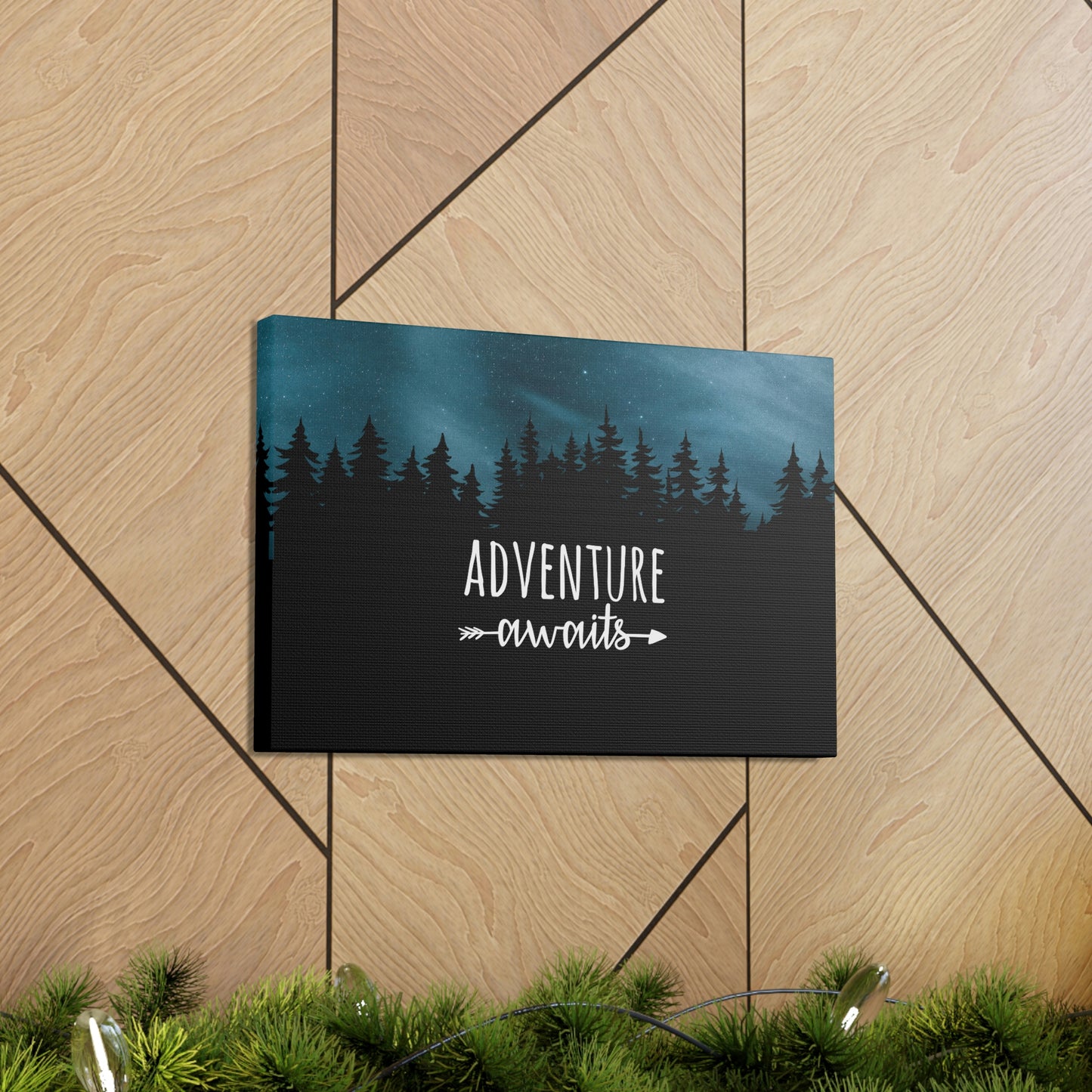 Adventure Awaits Art Vacation Landscape Explore Aesthetic Classic Art Canvas Gallery Wraps