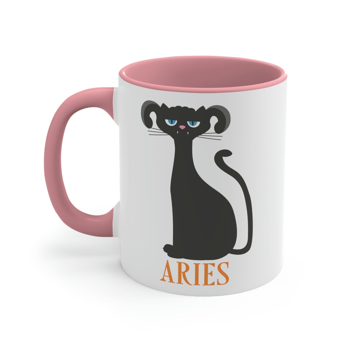Aries Cat Zodiac Sign Classic Accent Coffee Mug 11oz