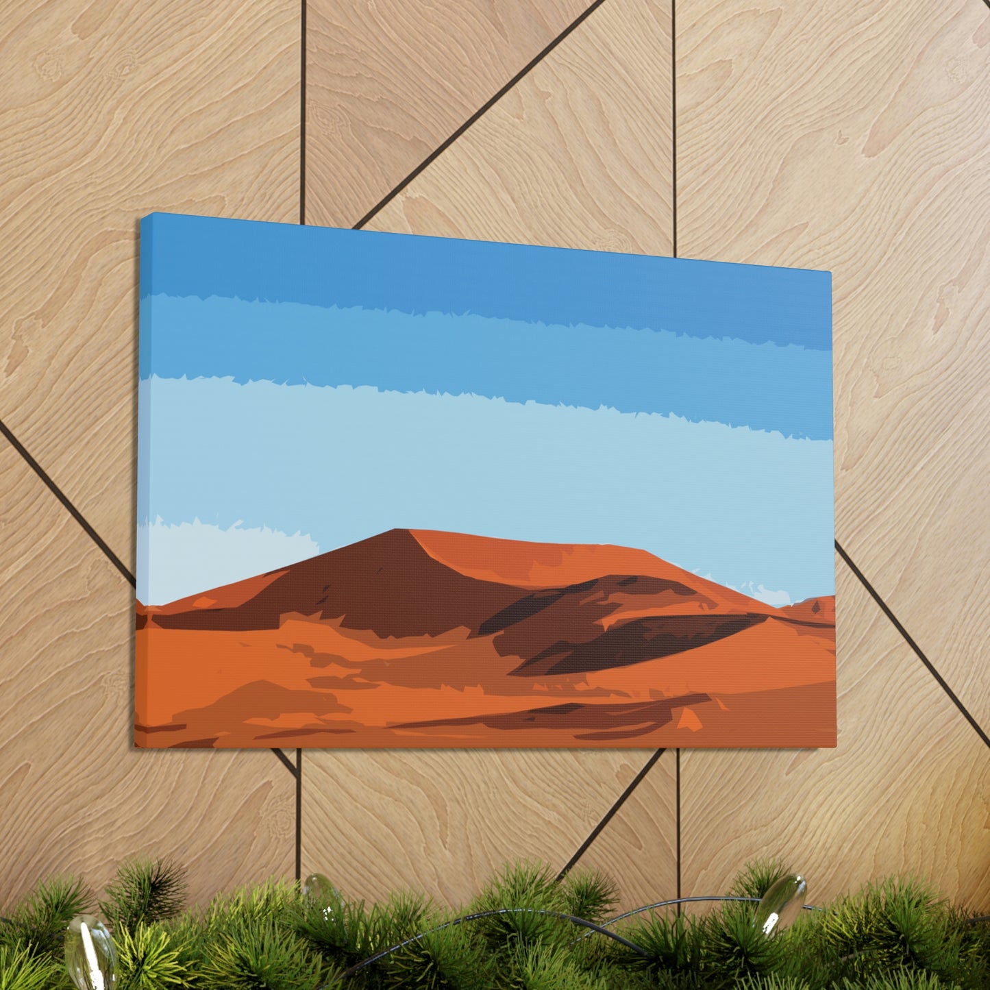 Landscape Desert Orange Sand Abstract Nature Modern Aesthetics Aesthetic Classic Art Canvas Gallery Wraps