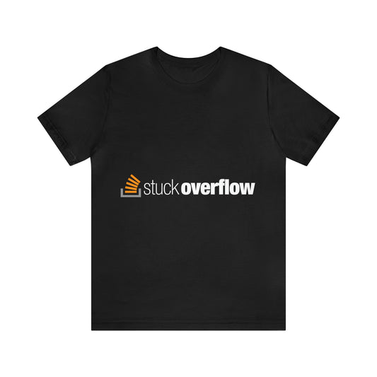 Stack Overflow Funny IT Developer Programming Nerdy Unisex Jersey Short Sleeve T-Shirt