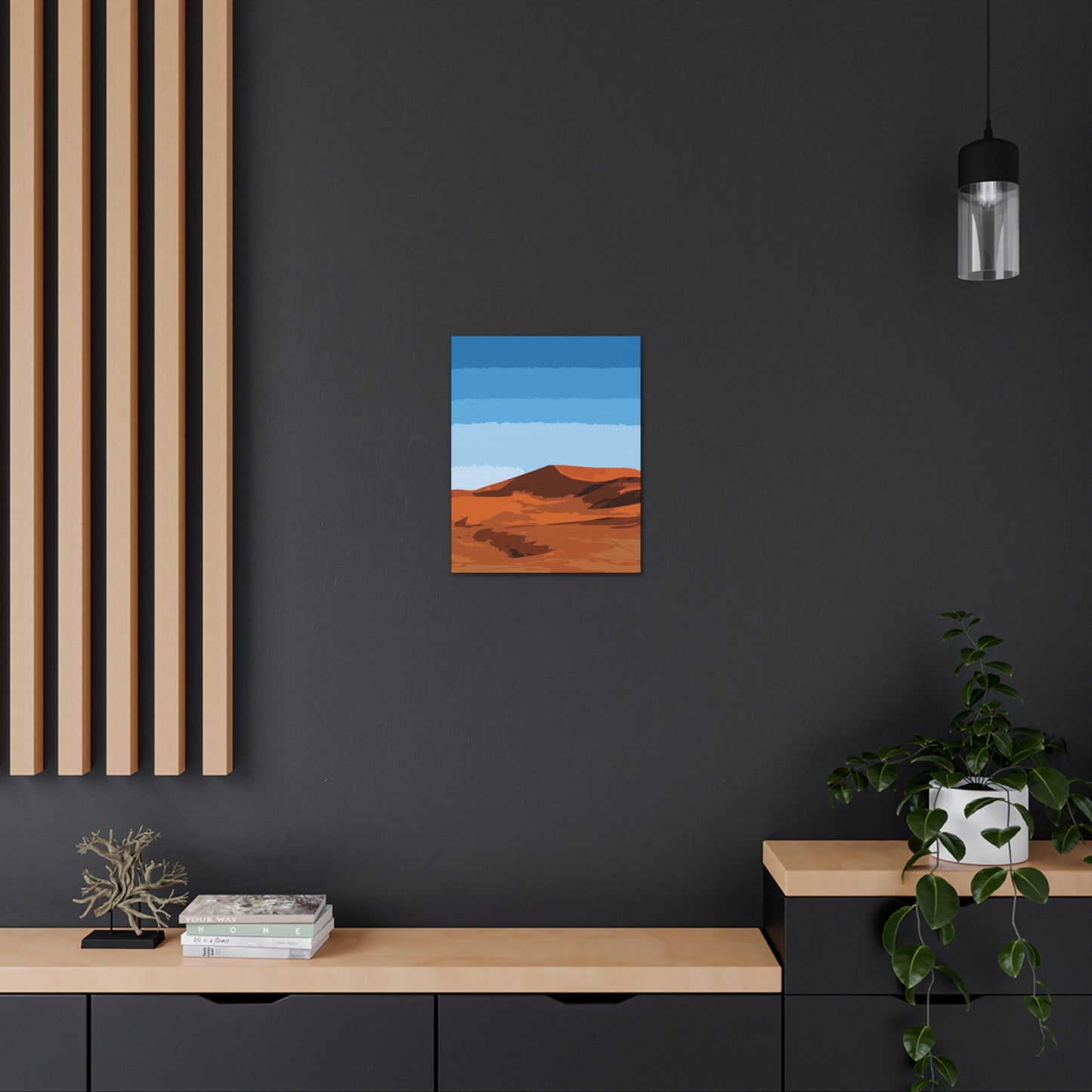 Landscape Desert Orange Sand Abstract Nature Modern Aesthetics Aesthetic Classic Art Canvas Gallery Wraps