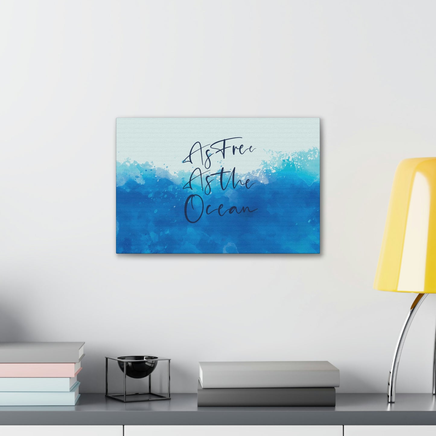 As Free As The Ocean Relationship Quotes Aesthetic Classic Art Canvas Gallery Wraps