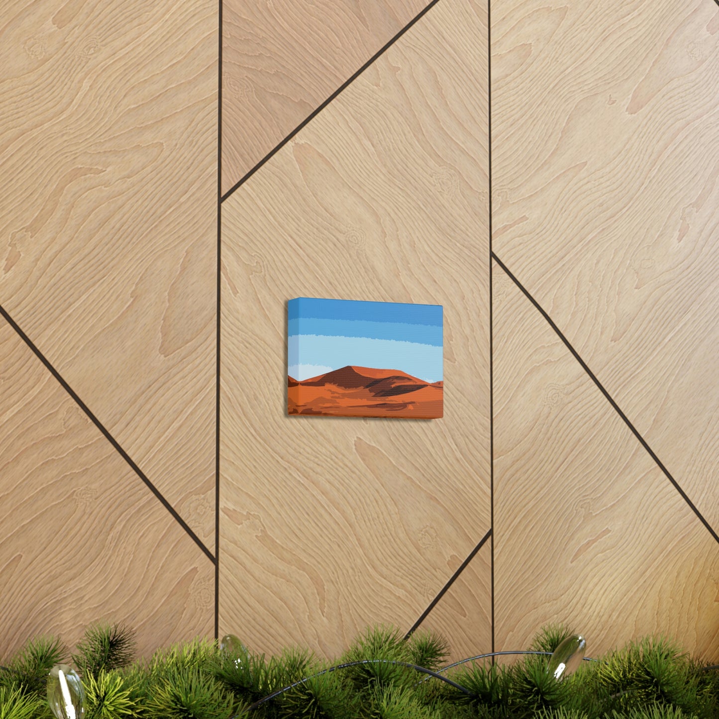 Landscape Desert Orange Sand Abstract Nature Modern Aesthetics Aesthetic Classic Art Canvas Gallery Wraps