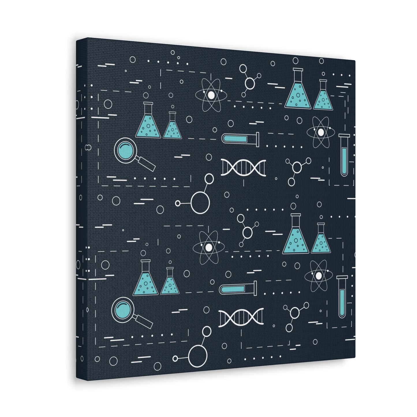 Chemistry Science Biology Pattern Scientist Educational Aesthetic Classic Art Canvas Gallery Wraps