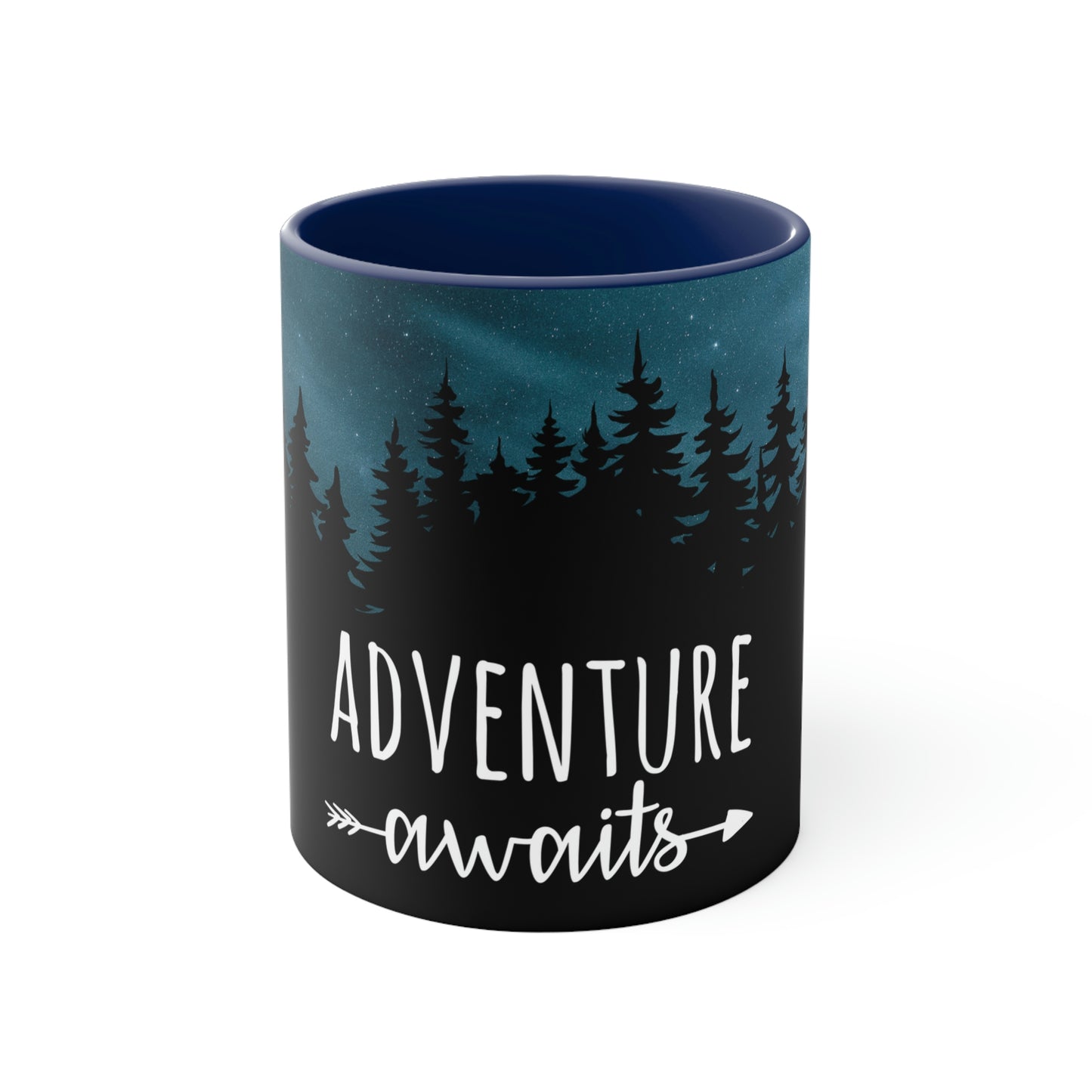 Adventure Awaits Art Vacation Landscape Explore Classic Accent Coffee Mug 11oz