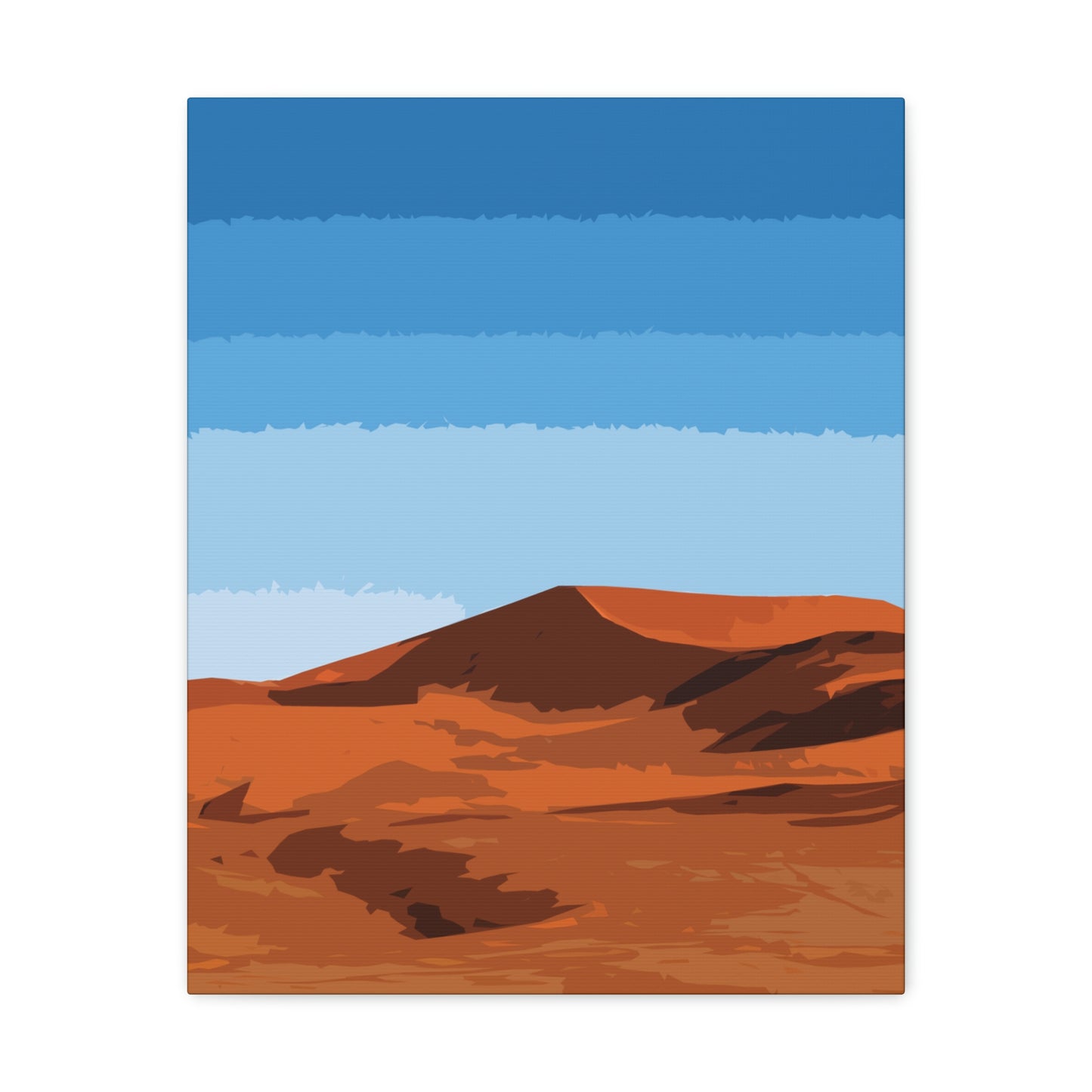 Landscape Desert Orange Sand Abstract Nature Modern Aesthetics Aesthetic Classic Art Canvas Gallery Wraps