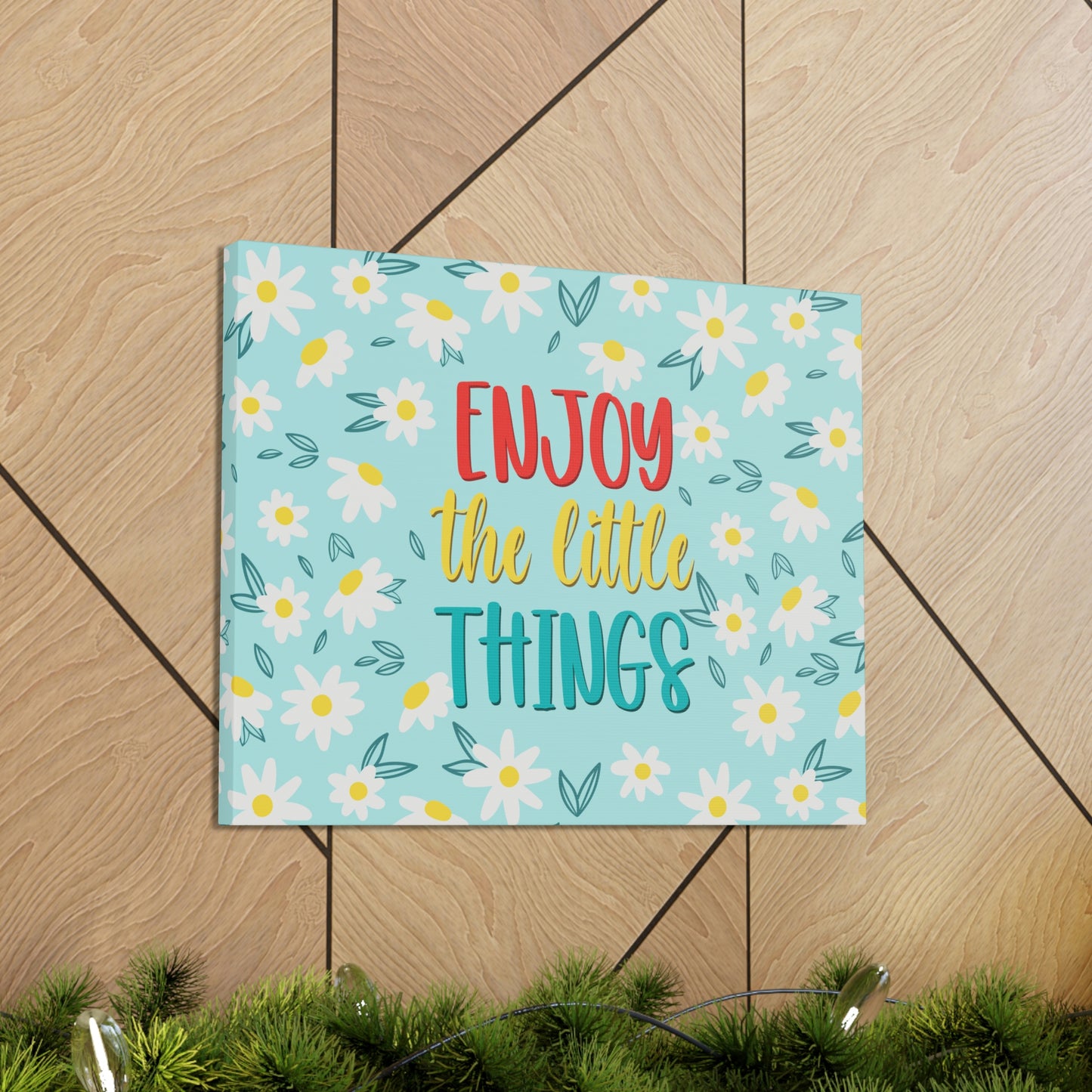 Enjoy The Little Things Aesthetic Classic Art Canvas Gallery Wraps