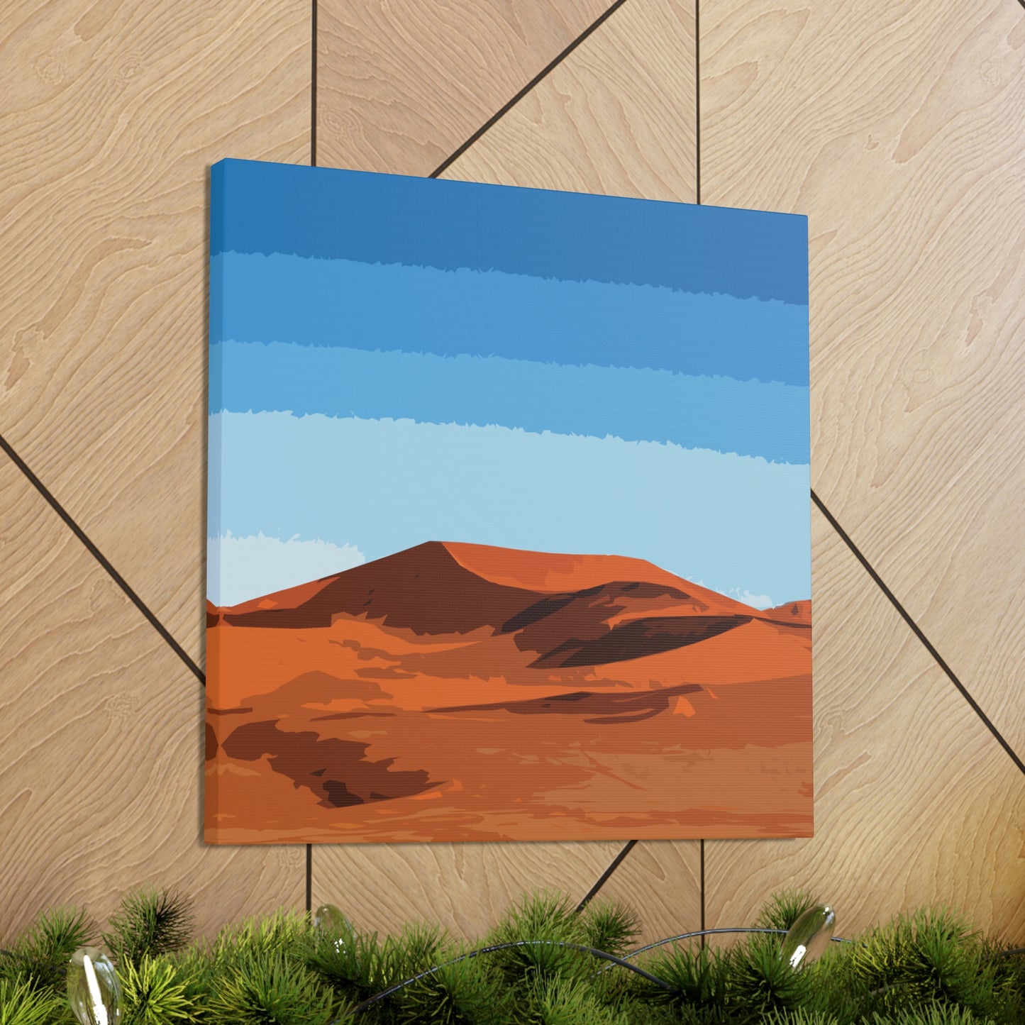 Landscape Desert Orange Sand Abstract Nature Modern Aesthetics Aesthetic Classic Art Canvas Gallery Wraps