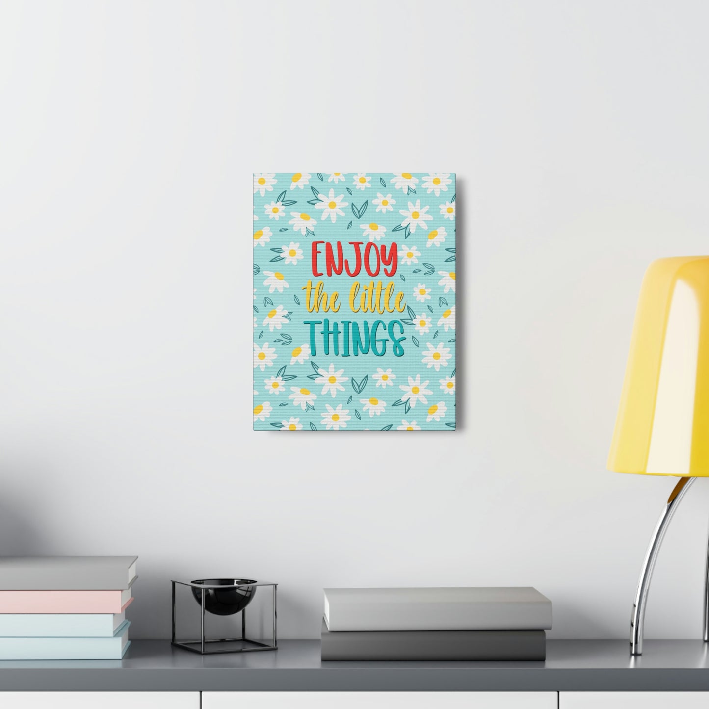 Enjoy The Little Things Aesthetic Classic Art Canvas Gallery Wraps