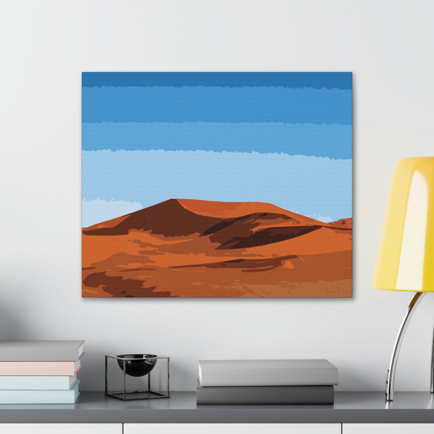 Landscape Desert Orange Sand Abstract Nature Modern Aesthetics Aesthetic Classic Art Canvas Gallery Wraps