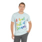 A head full of dreams Motivation Inspirational Slogan LGBT Unisex Jersey Short Sleeve T-Shirt Ichaku [Perfect Gifts Selection]