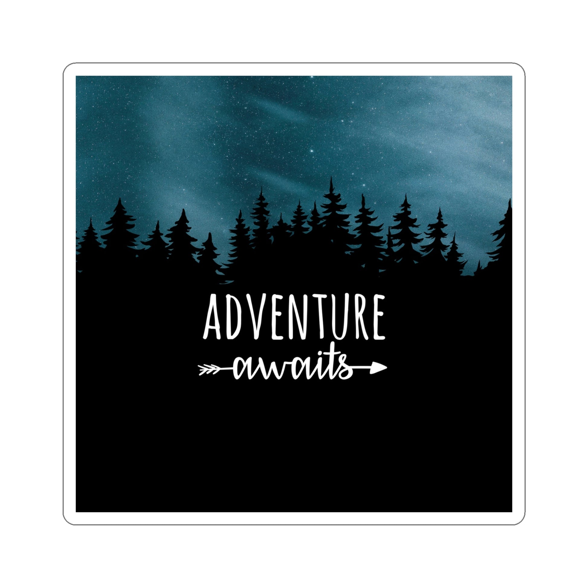 Adventure Awaits Art Vacation Landscape Explore Die-Cut Sticker Ichaku [Perfect Gifts Selection]