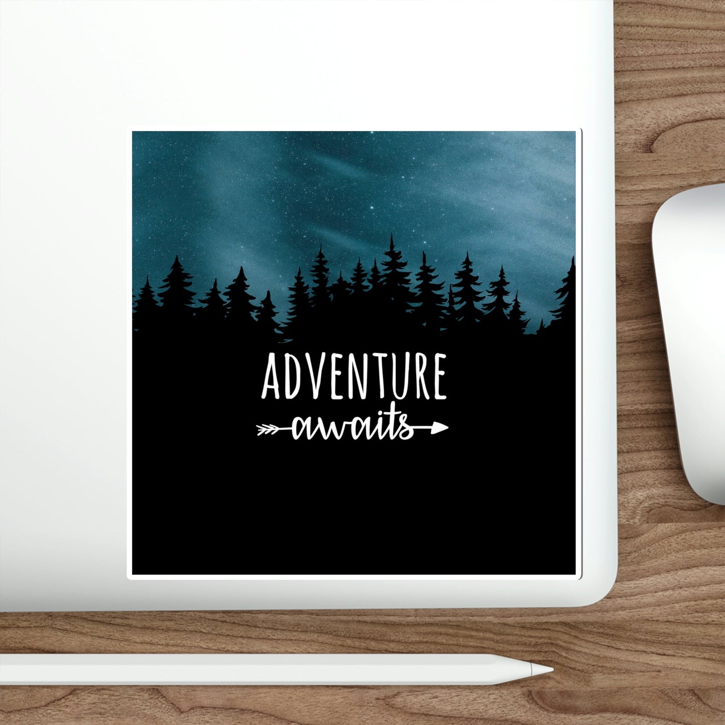 Adventure Awaits Art Vacation Landscape Explore Die-Cut Sticker Ichaku [Perfect Gifts Selection]