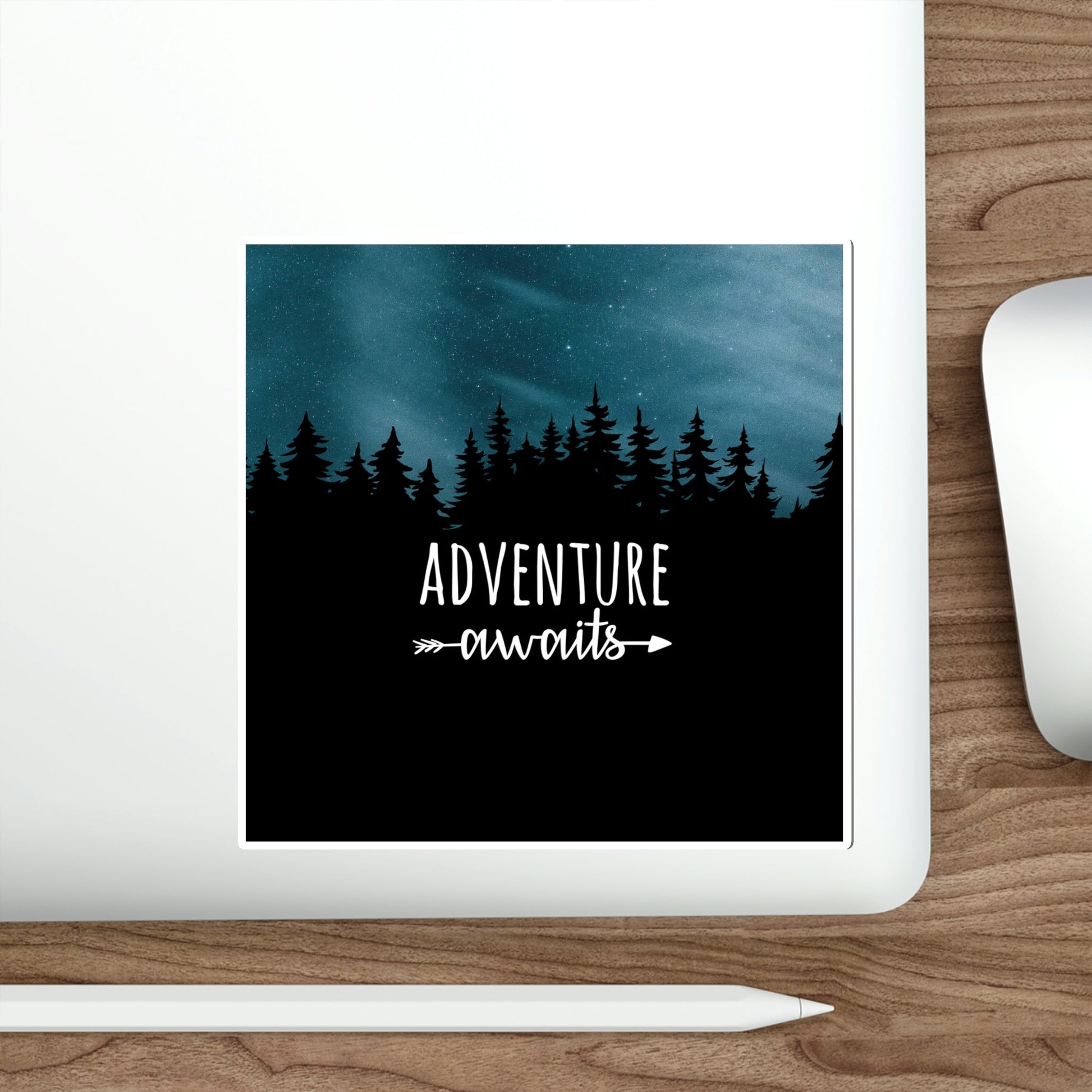 Adventure Awaits Art Vacation Landscape Explore Die-Cut Sticker Ichaku [Perfect Gifts Selection]