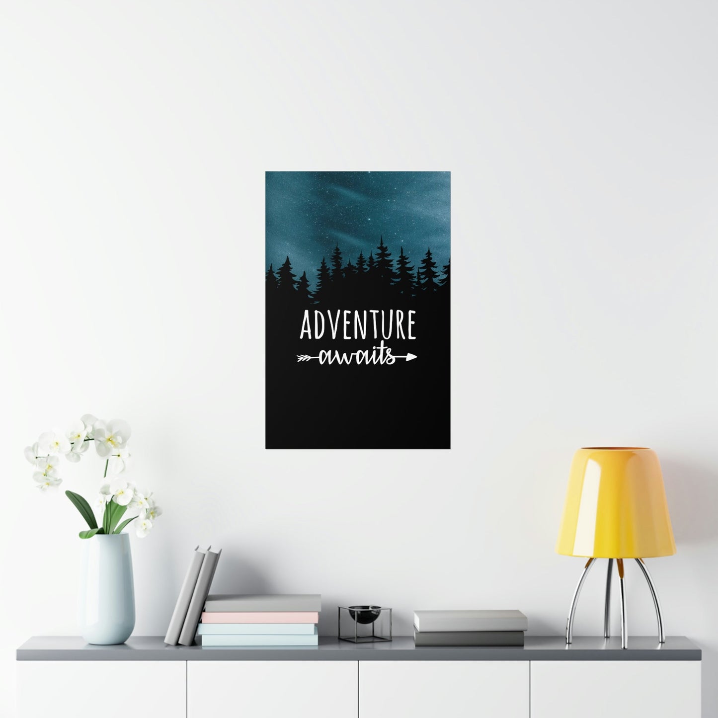 Adventure Awaits Art Vacation Landscape Explore Premium Matte Vertical Posters Ichaku [Perfect Gifts Selection]