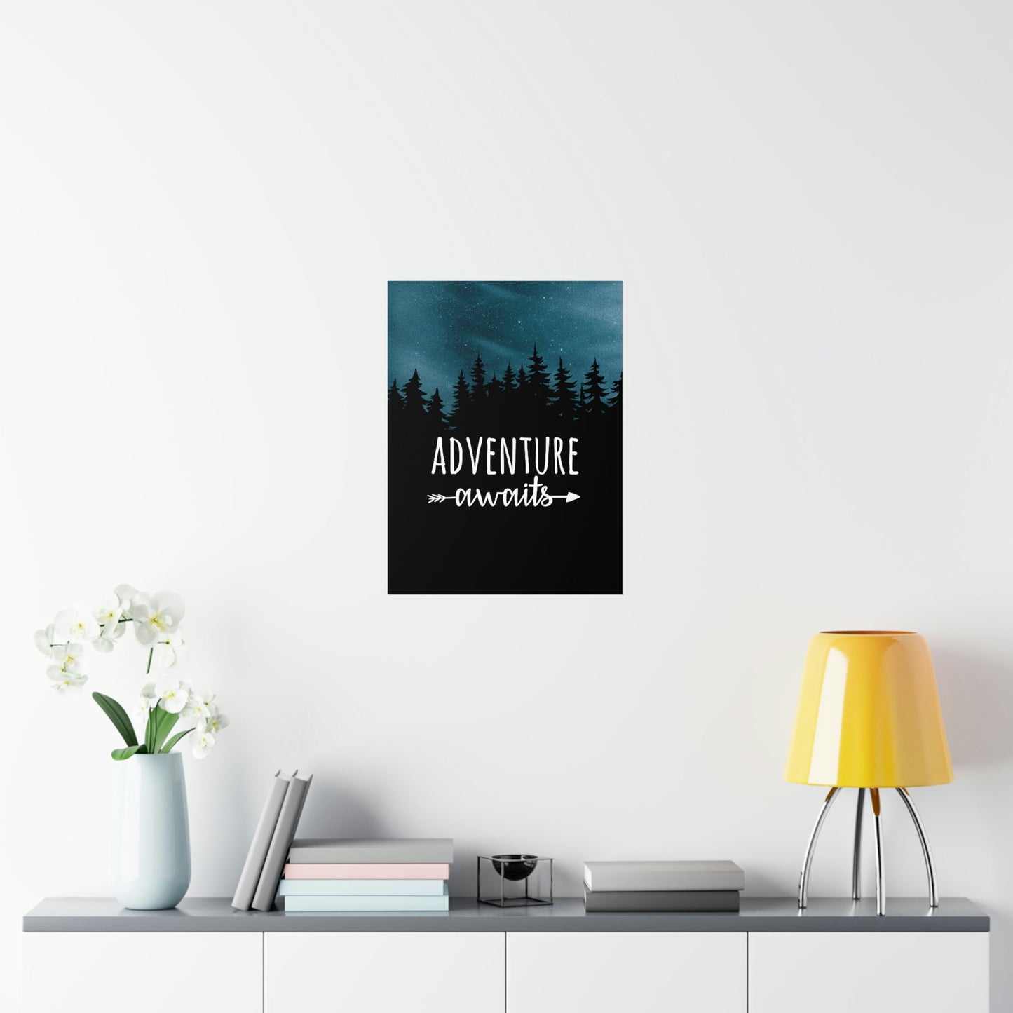 Adventure Awaits Art Vacation Landscape Explore Premium Matte Vertical Posters Ichaku [Perfect Gifts Selection]