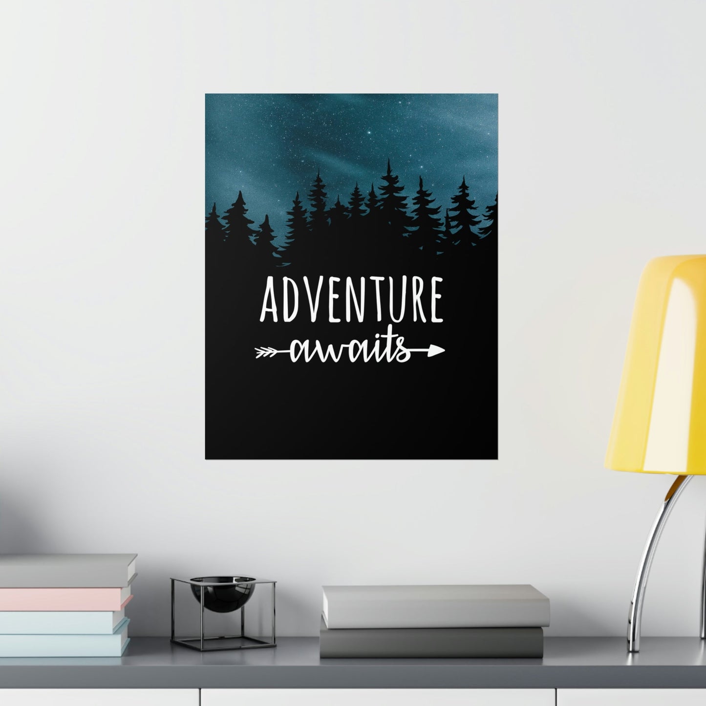 Adventure Awaits Art Vacation Landscape Explore Premium Matte Vertical Posters Ichaku [Perfect Gifts Selection]