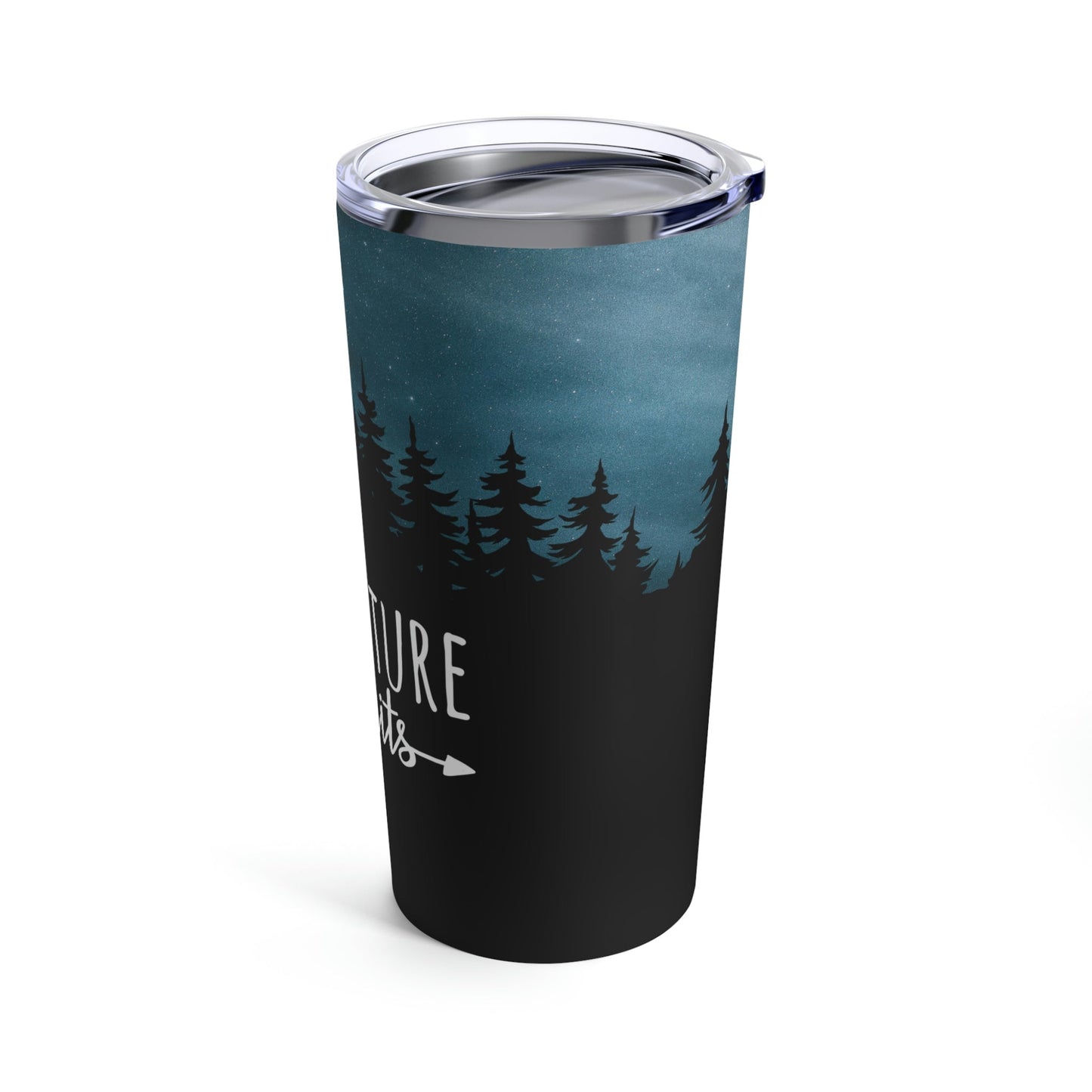Adventure Awaits Art Vacation Landscape Explore Stainless Steel Hot or Cold Vacuum Tumbler 20oz Ichaku [Perfect Gifts Selection]