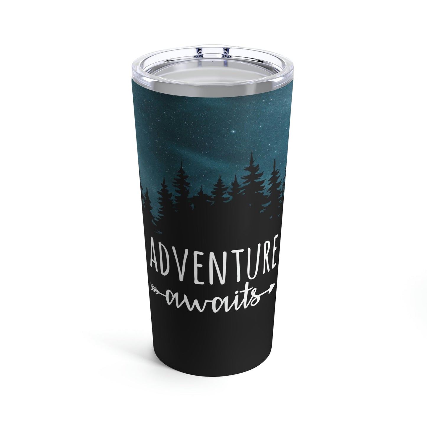 Adventure Awaits Art Vacation Landscape Explore Stainless Steel Hot or Cold Vacuum Tumbler 20oz Ichaku [Perfect Gifts Selection]