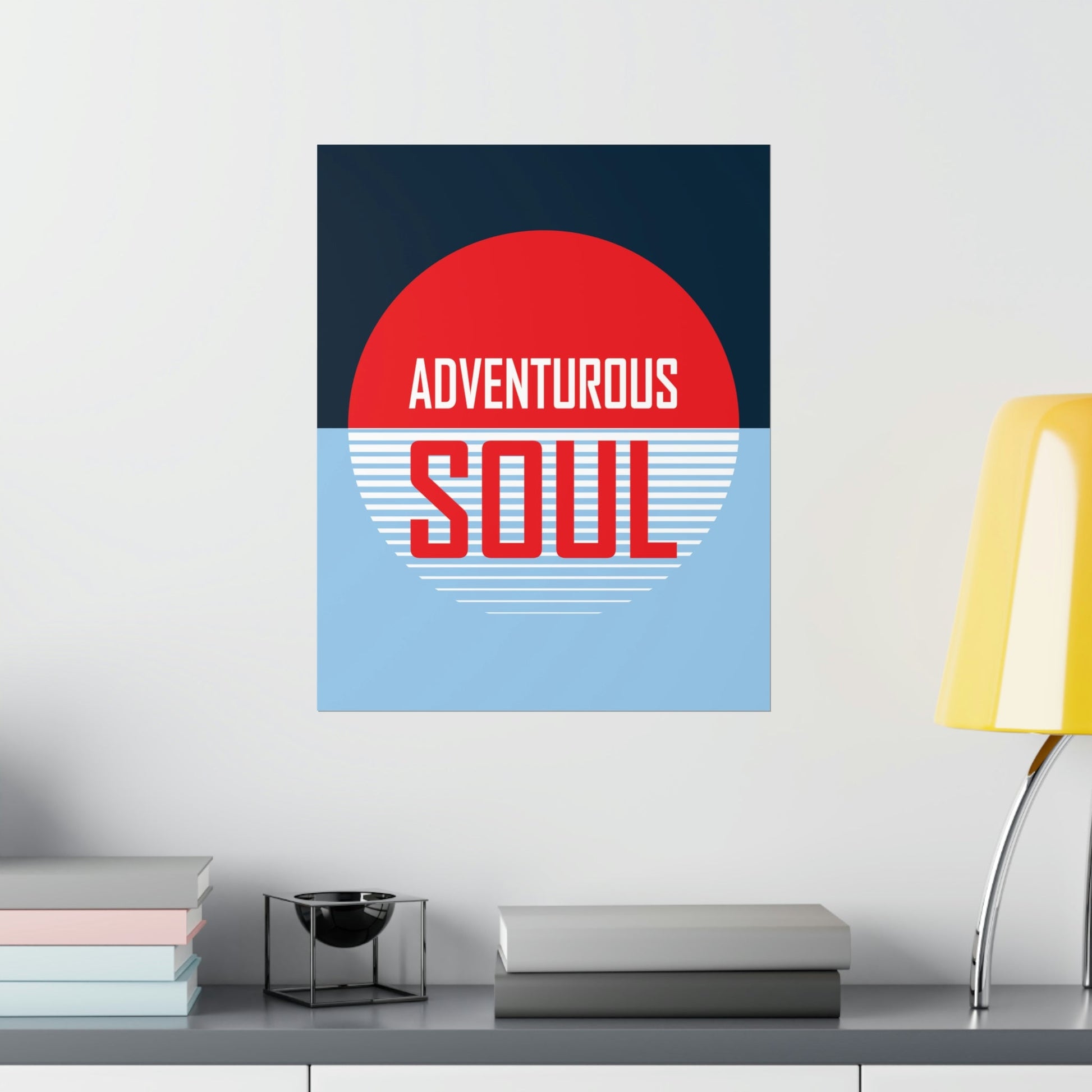 Adventurous Soul Camping Outdoors Camp Art Premium Matte Vertical Posters Ichaku [Perfect Gifts Selection]