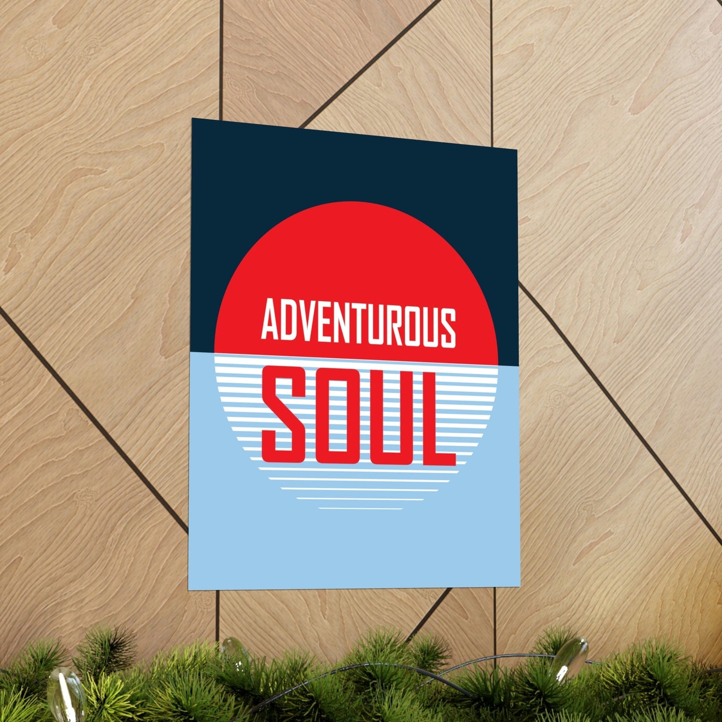 Adventurous Soul Camping Outdoors Camp Art Premium Matte Vertical Posters Ichaku [Perfect Gifts Selection]