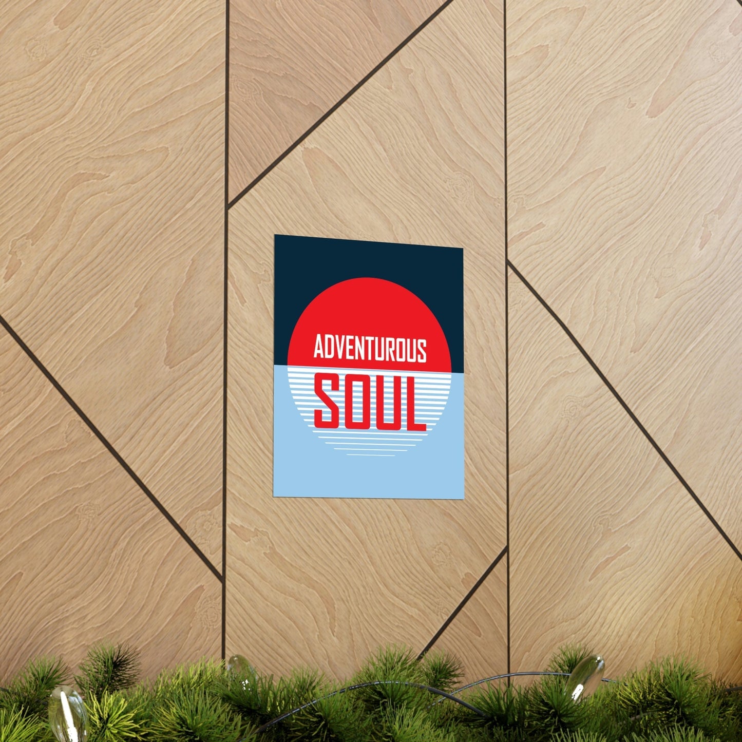 Adventurous Soul Camping Outdoors Camp Art Premium Matte Vertical Posters Ichaku [Perfect Gifts Selection]