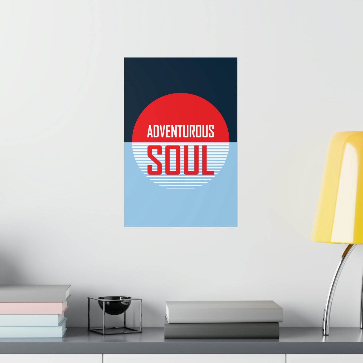 Adventurous Soul Camping Outdoors Camp Art Premium Matte Vertical Posters Ichaku [Perfect Gifts Selection]