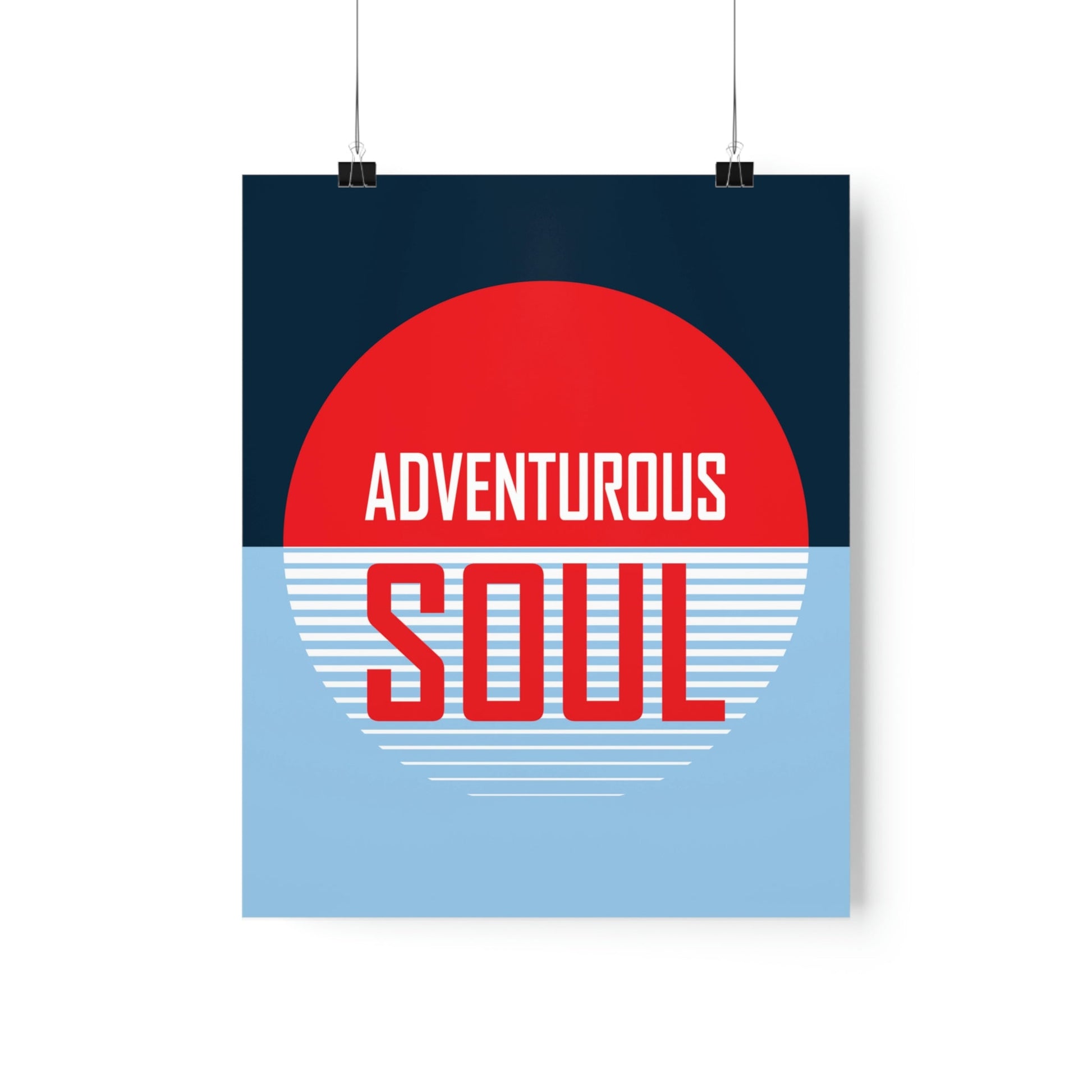 Adventurous Soul Camping Outdoors Camp Art Premium Matte Vertical Posters Ichaku [Perfect Gifts Selection]