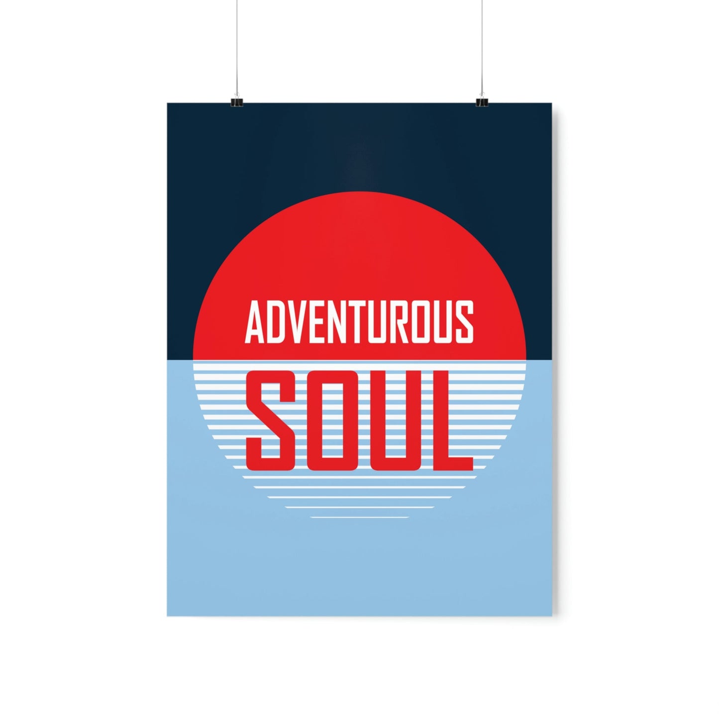 Adventurous Soul Camping Outdoors Camp Art Premium Matte Vertical Posters Ichaku [Perfect Gifts Selection]