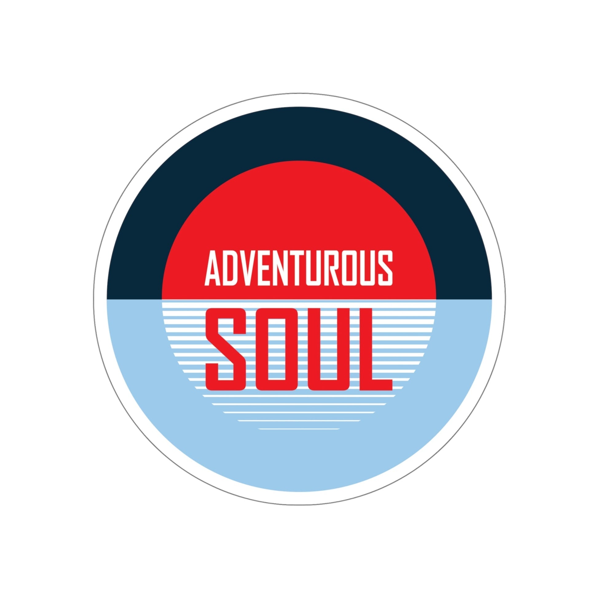 Adventurous Soul Camping Outdoors Camp Die-Cut Sticker Ichaku [Perfect Gifts Selection]