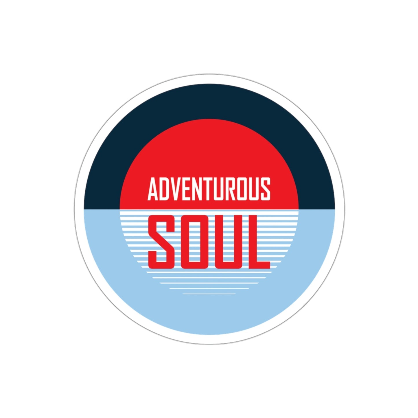 Adventurous Soul Camping Outdoors Camp Die-Cut Sticker Ichaku [Perfect Gifts Selection]