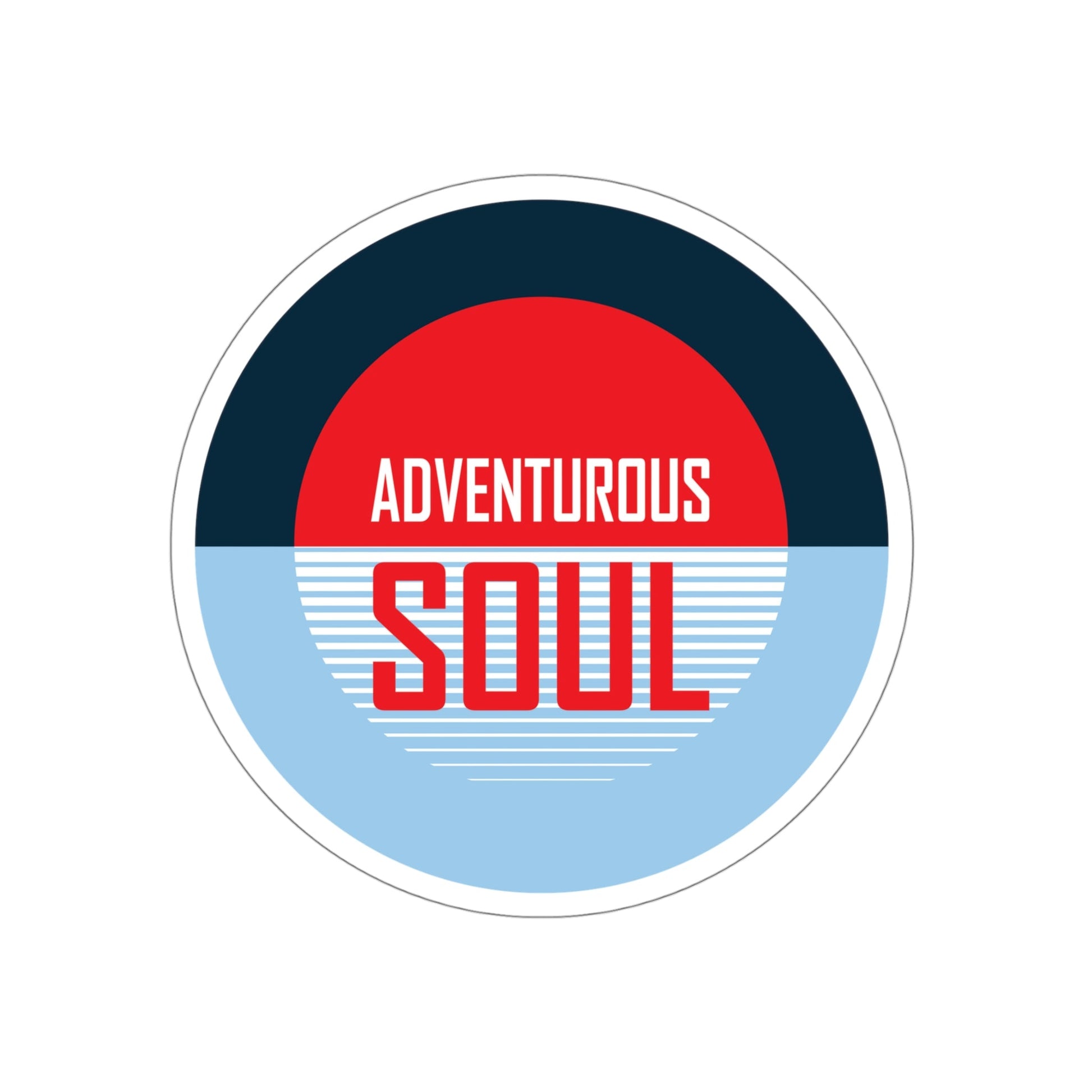 Adventurous Soul Camping Outdoors Camp Die-Cut Sticker Ichaku [Perfect Gifts Selection]