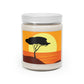 Africa Savanna Sunset Minimal Art Landscape View Candle Up to 60hSoy Wax 9oz Ichaku [Perfect Gifts Selection]