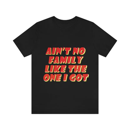 Ain`t No Family Like The One I Got Family Quotes Unisex Jersey Short Sleeve T-Shirt Ichaku [Perfect Gifts Selection]