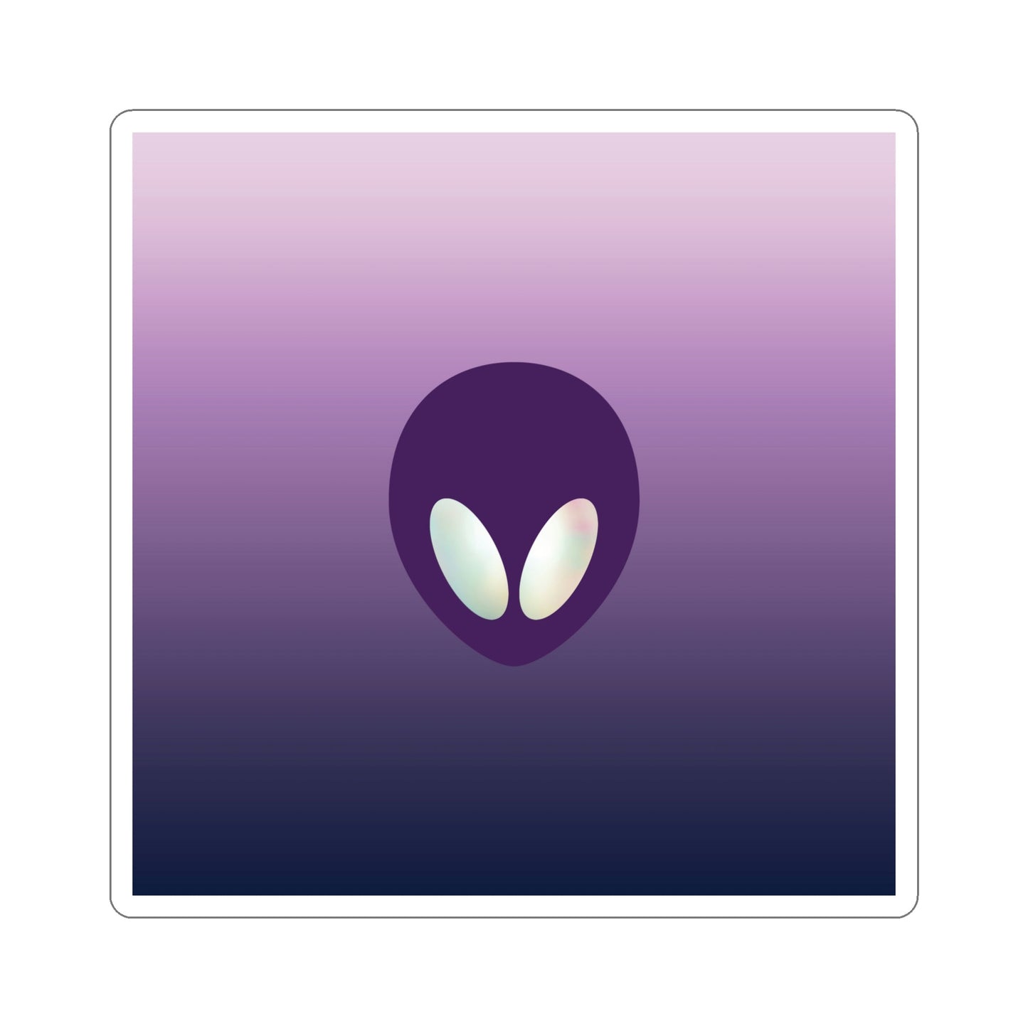 Alien Aesthetic Minimalist UFO Classic TV Series Die-Cut Sticker Ichaku [Perfect Gifts Selection]