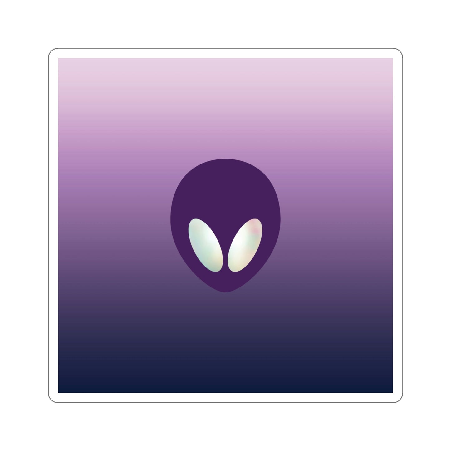 Alien Aesthetic Minimalist UFO Classic TV Series Die-Cut Sticker Ichaku [Perfect Gifts Selection]