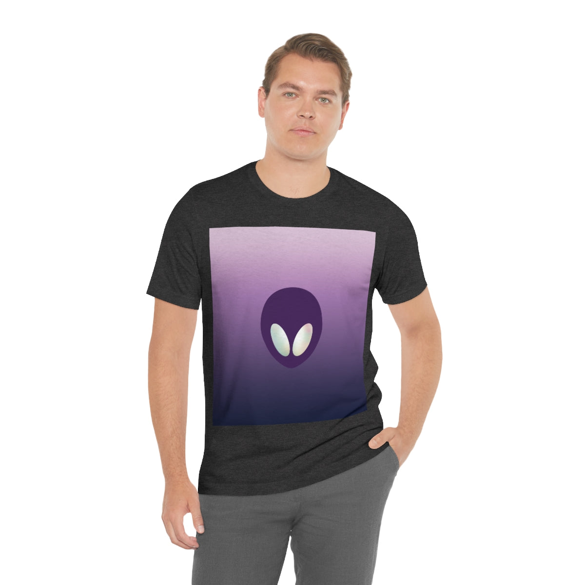 Alien Aesthetic Minimalist UFO Classic TV Series Unisex Jersey Short Sleeve T-Shirt Ichaku [Perfect Gifts Selection]