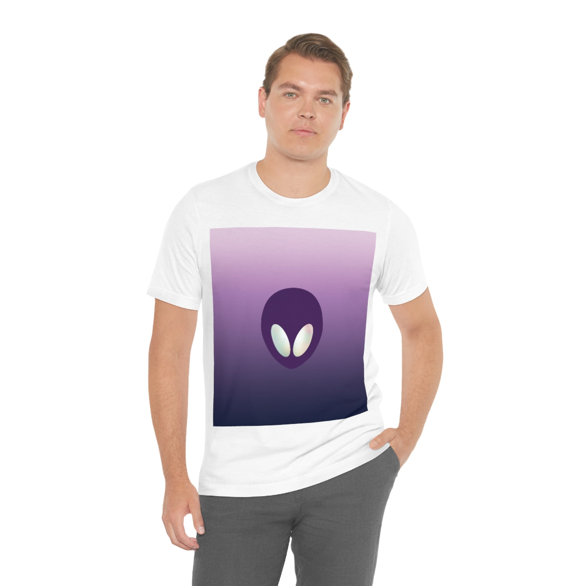 Alien Aesthetic Minimalist UFO Classic TV Series Unisex Jersey Short Sleeve T-Shirt Ichaku [Perfect Gifts Selection]