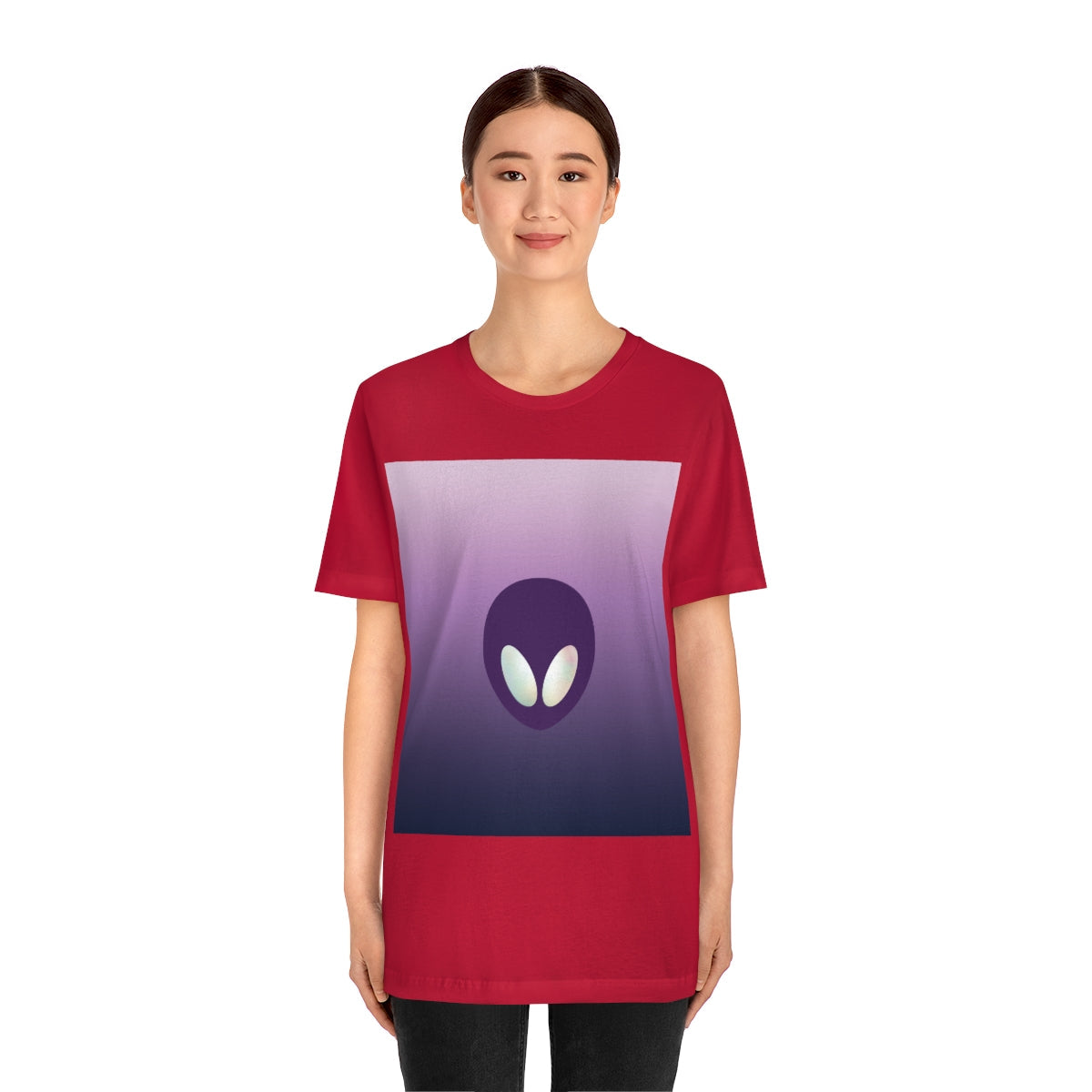 Alien Aesthetic Minimalist UFO Classic TV Series Unisex Jersey Short Sleeve T-Shirt Ichaku [Perfect Gifts Selection]